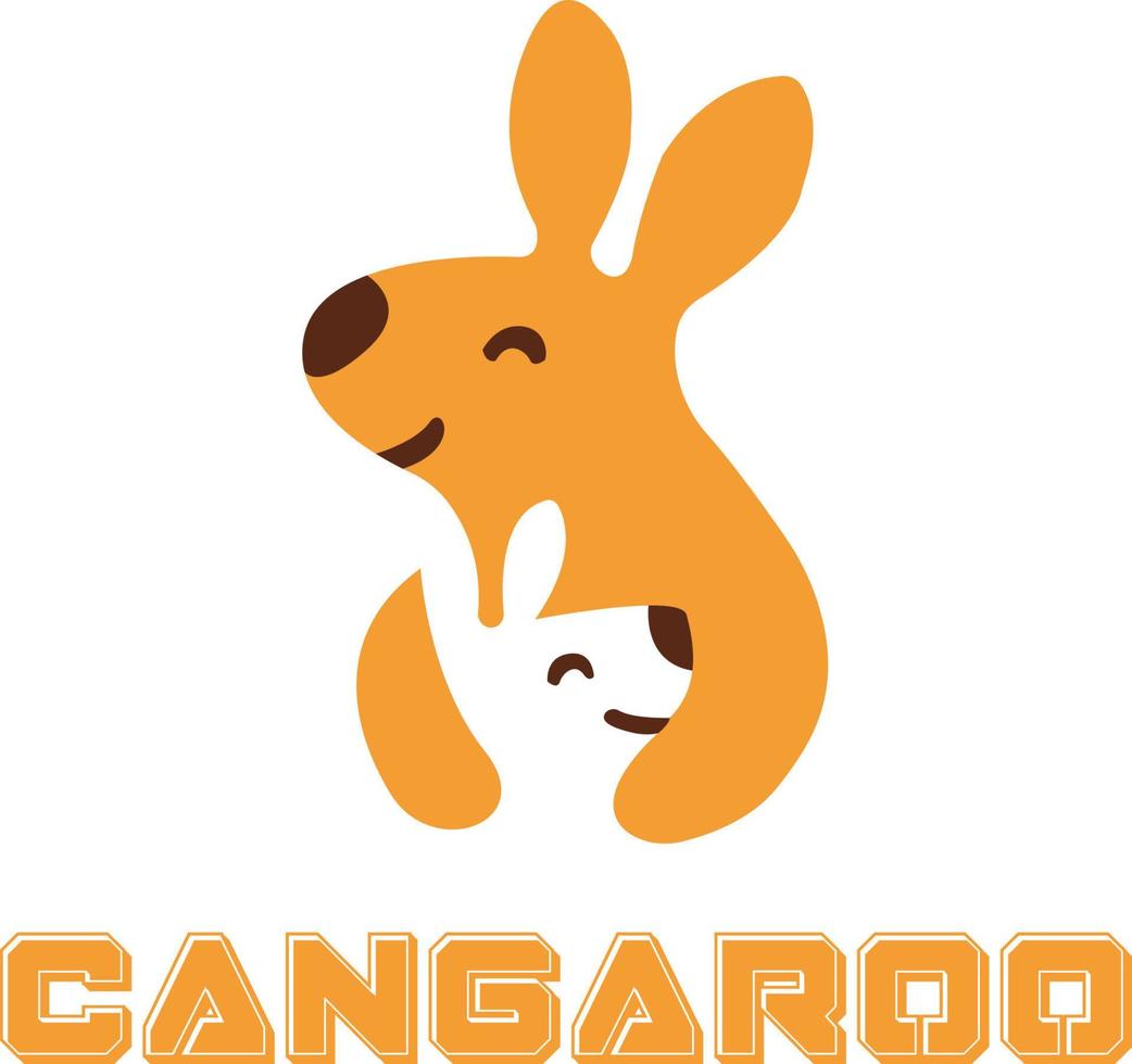 cangaroo famille logo vecteur fichier
