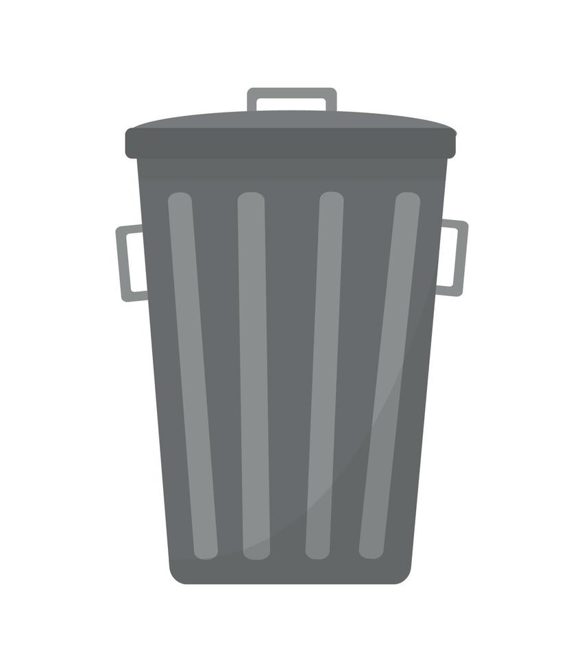 illustration vectorielle de poubelle vecteur