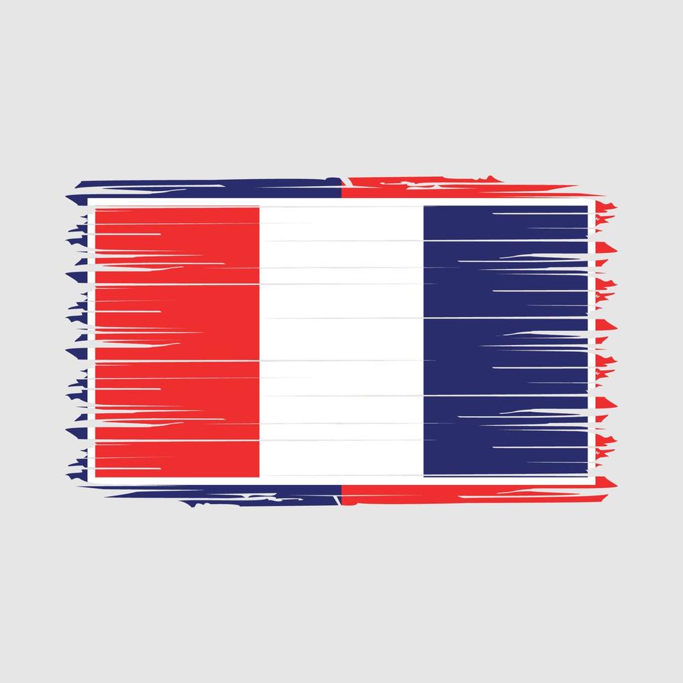 drapeau france pinceau illustration vectorielle vecteur