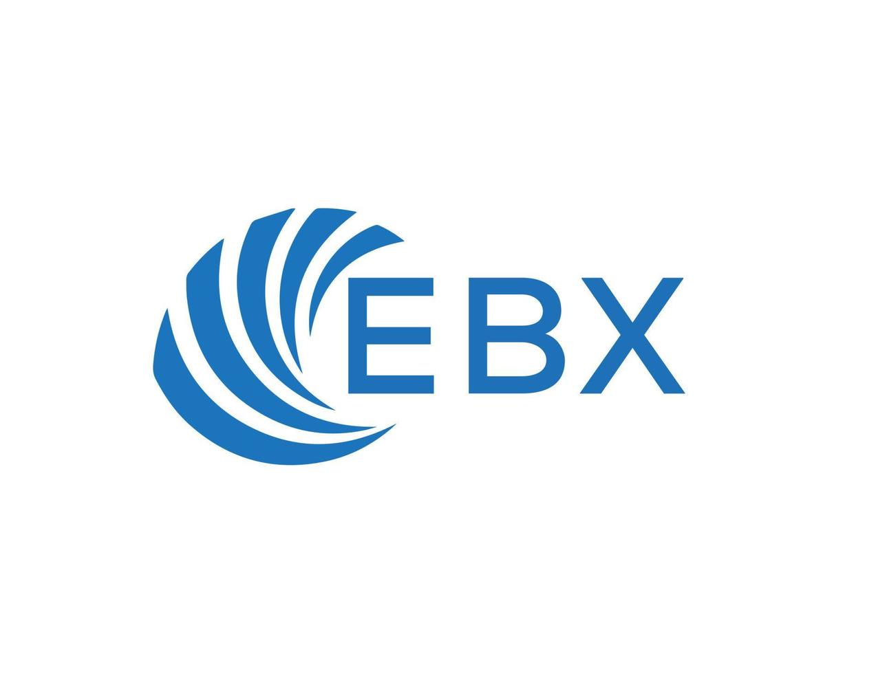 ebx lettre logo conception sur blanc Contexte. ebx Créatif cercle lettre logo concept. ebx lettre conception. vecteur