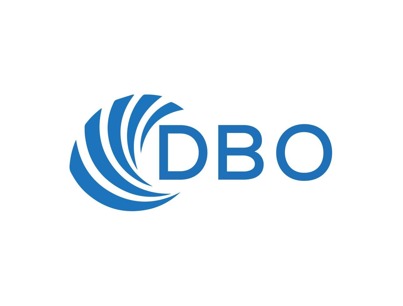 dbo lettre logo conception sur blanc Contexte. dbo Créatif cercle lettre logo concept. dbo lettre conception. vecteur