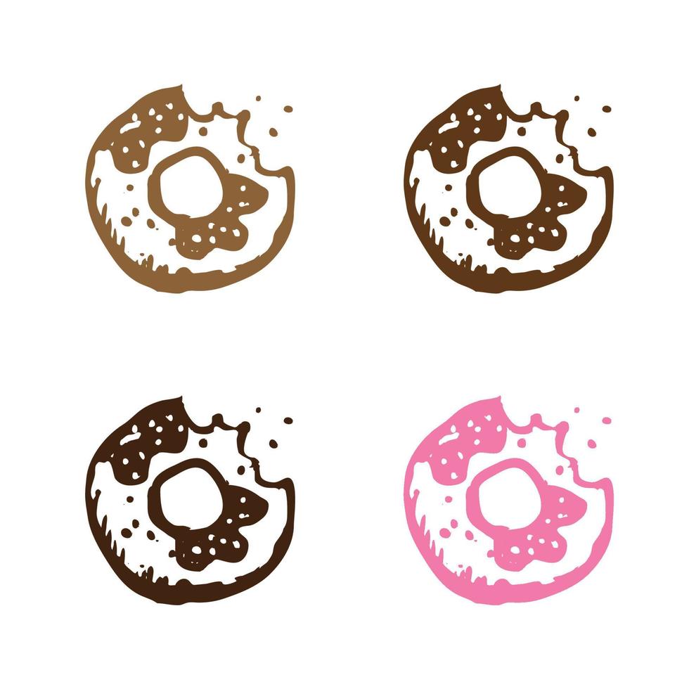 Chocolat Brownies icône, sucré Chocolat des biscuits biscuits icône, Chocolat lutin gâteau icône, Chocolat Donut logo vecteur Icônes dans plusieurs couleurs