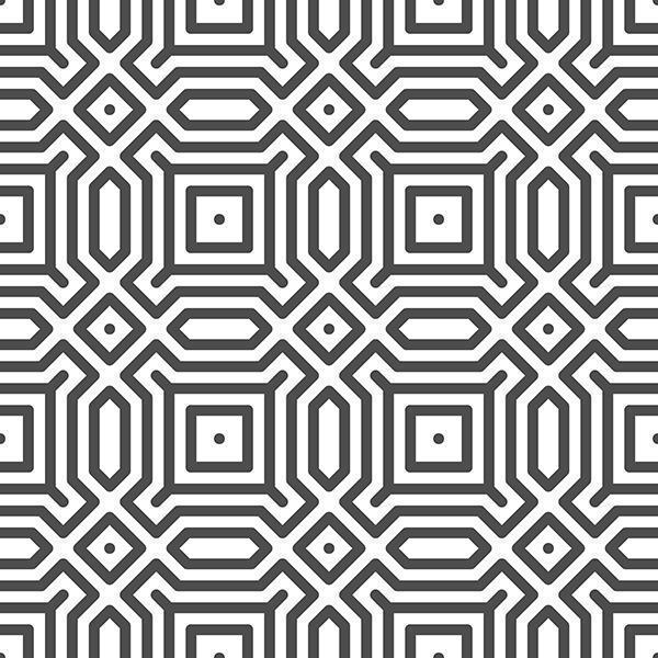 motif abstrait de formes carrées hexagonales octogonales sans soudure. motif géométrique abstrait à des fins de conception diverses. vecteur