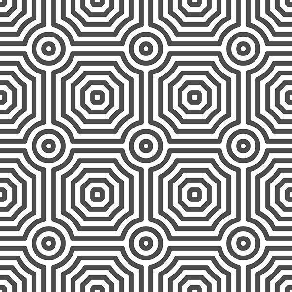 motif abstrait de formes carrées cercle sinueux sans soudure. motif géométrique abstrait à des fins de conception diverses. vecteur