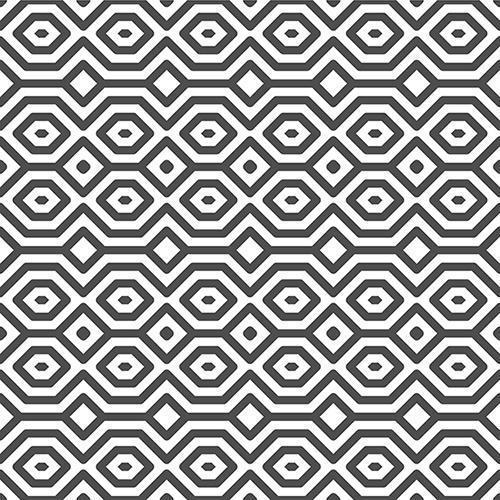 modèle abstrait de formes carrées hexagonales horizontales sans soudure. motif géométrique abstrait à des fins de conception diverses. vecteur
