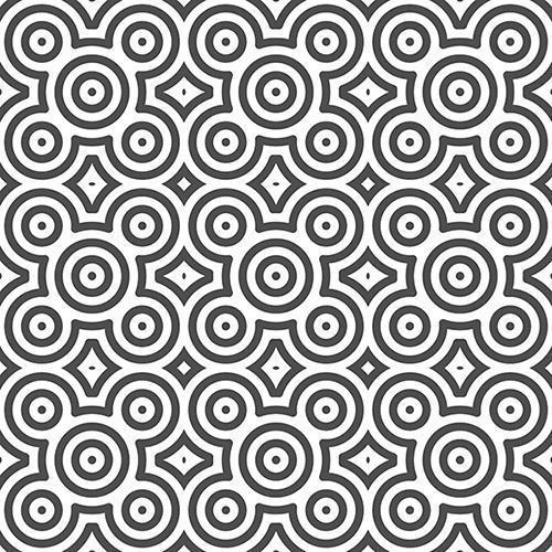 motif abstrait de formes de cercle de point centré sans soudure. motif géométrique abstrait à des fins de conception diverses. vecteur