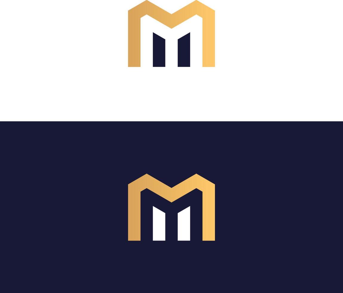 mn des lettres monogramme icône logo vecteur