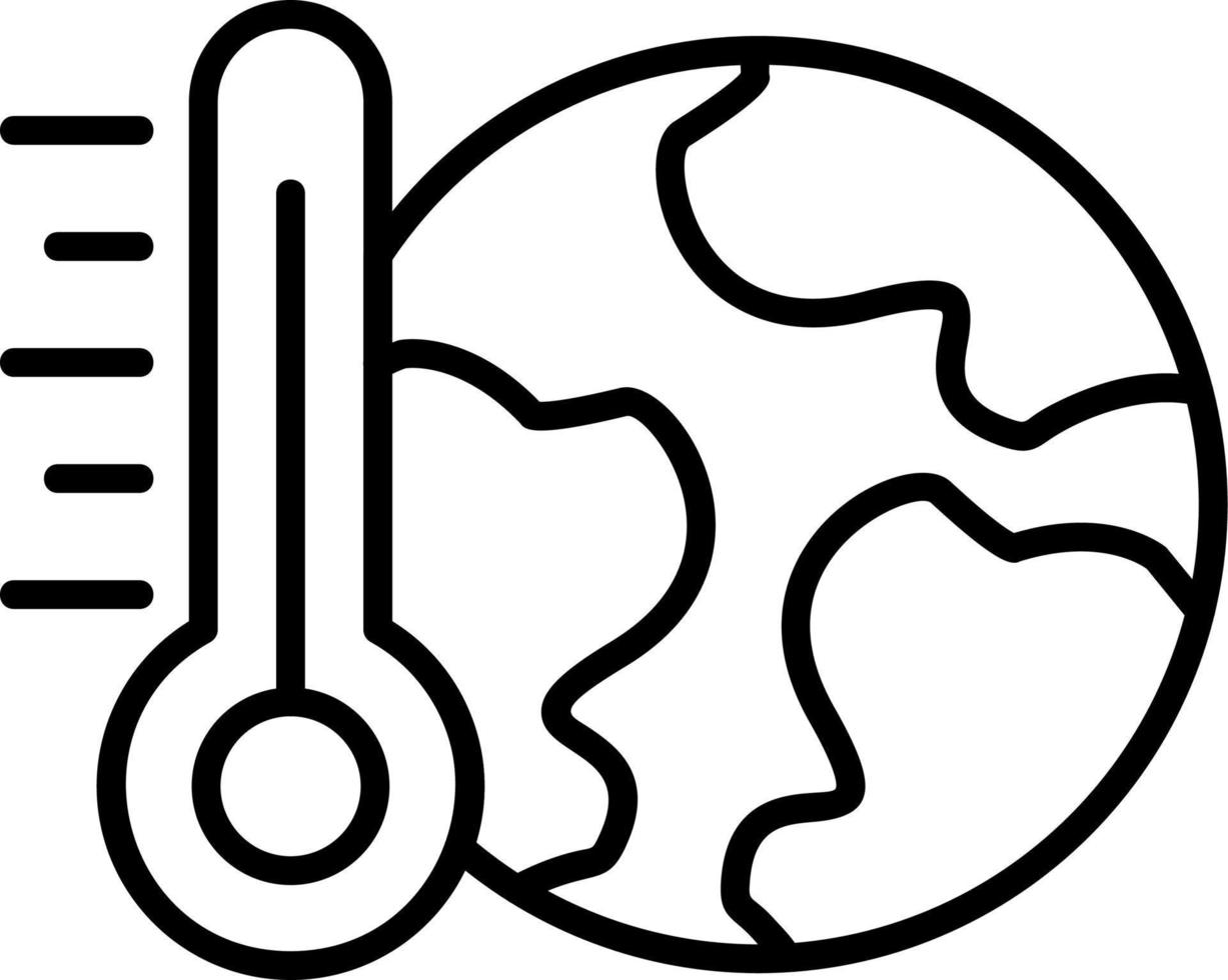 icône de vecteur de réchauffement climatique