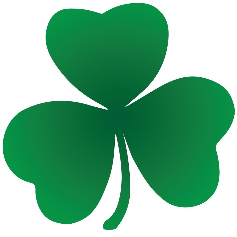 trèfle vecteur shamrock et quadruple. un élément d'illustration pour st. le jour de patrick. symbole de l'irlande.