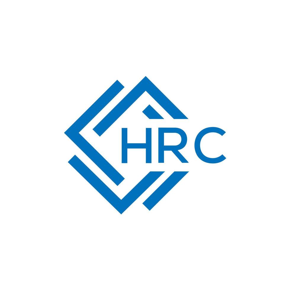 hrc lettre logo conception sur blanc Contexte. hrc Créatif cercle lettre logo concept. hrc lettre conception. vecteur