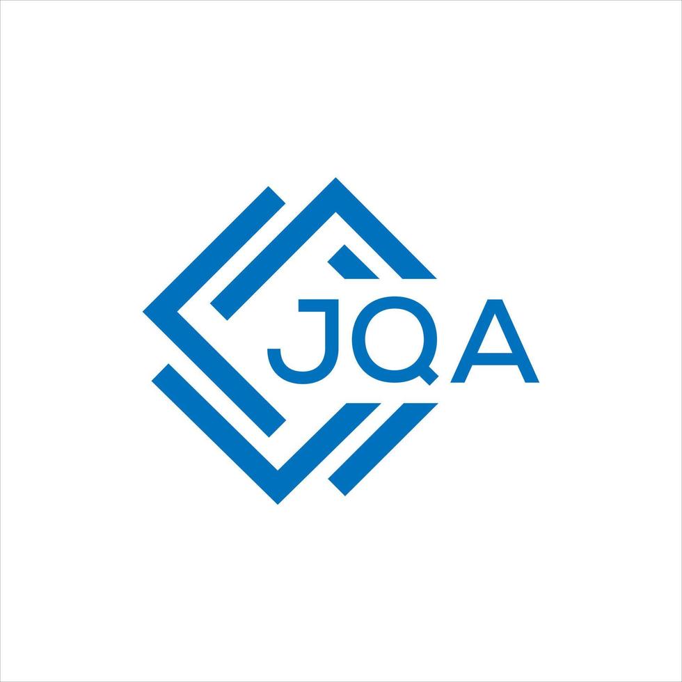 jqa lettre logo conception sur noir Contexte. jqa Créatif cercle lettre logo concept. jqa lettre conception. vecteur