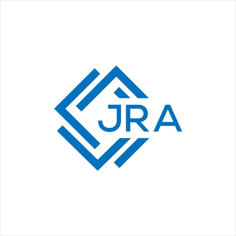 jra lettre logo conception sur blanc Contexte. jra Créatif cercle lettre logo concept. jra lettre conception. vecteur