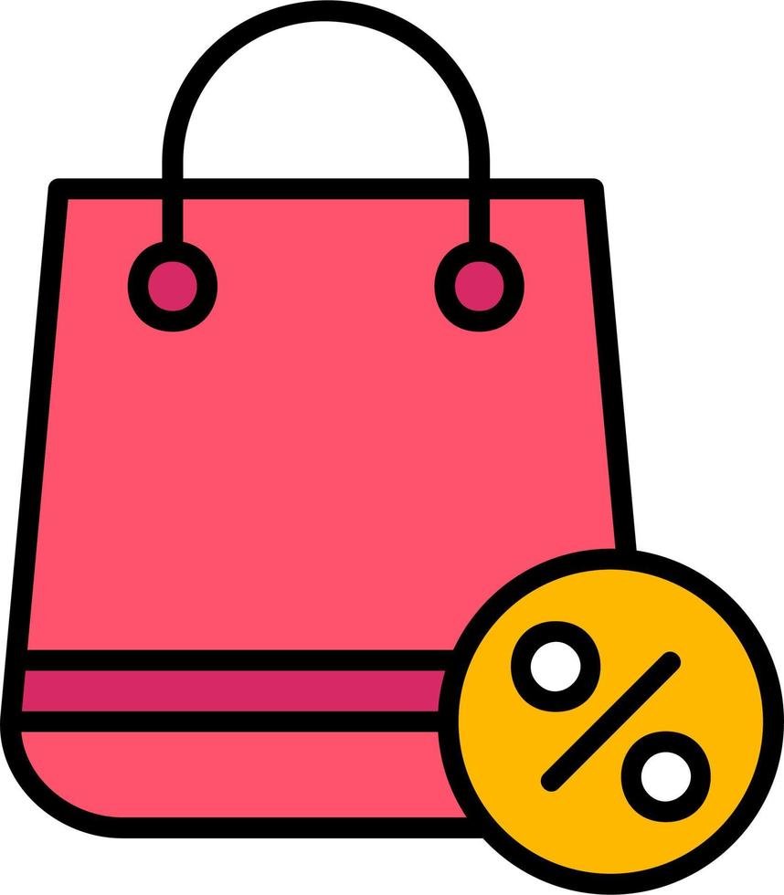 icône de vecteur de sac à provisions