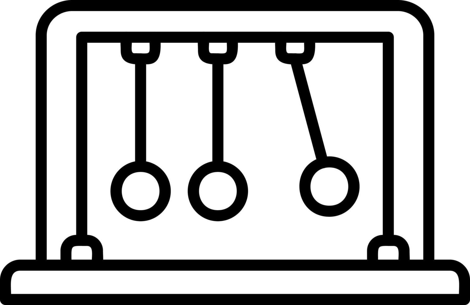 newtons berceau vecteur icône