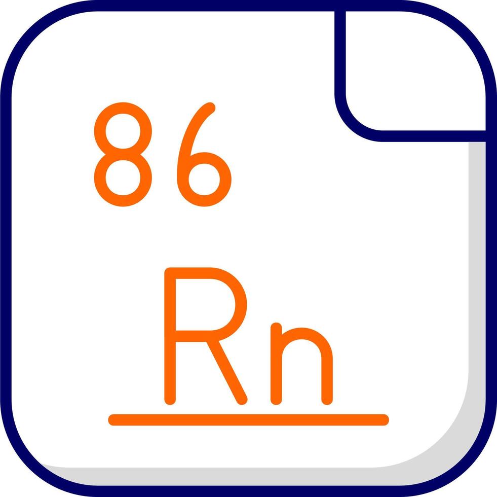 radon vecteur icône