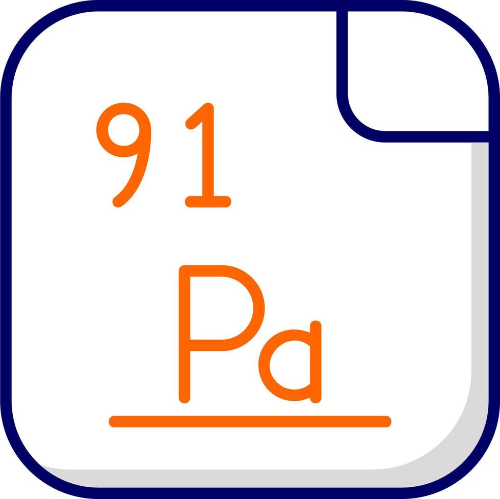 protactinium vecteur icône