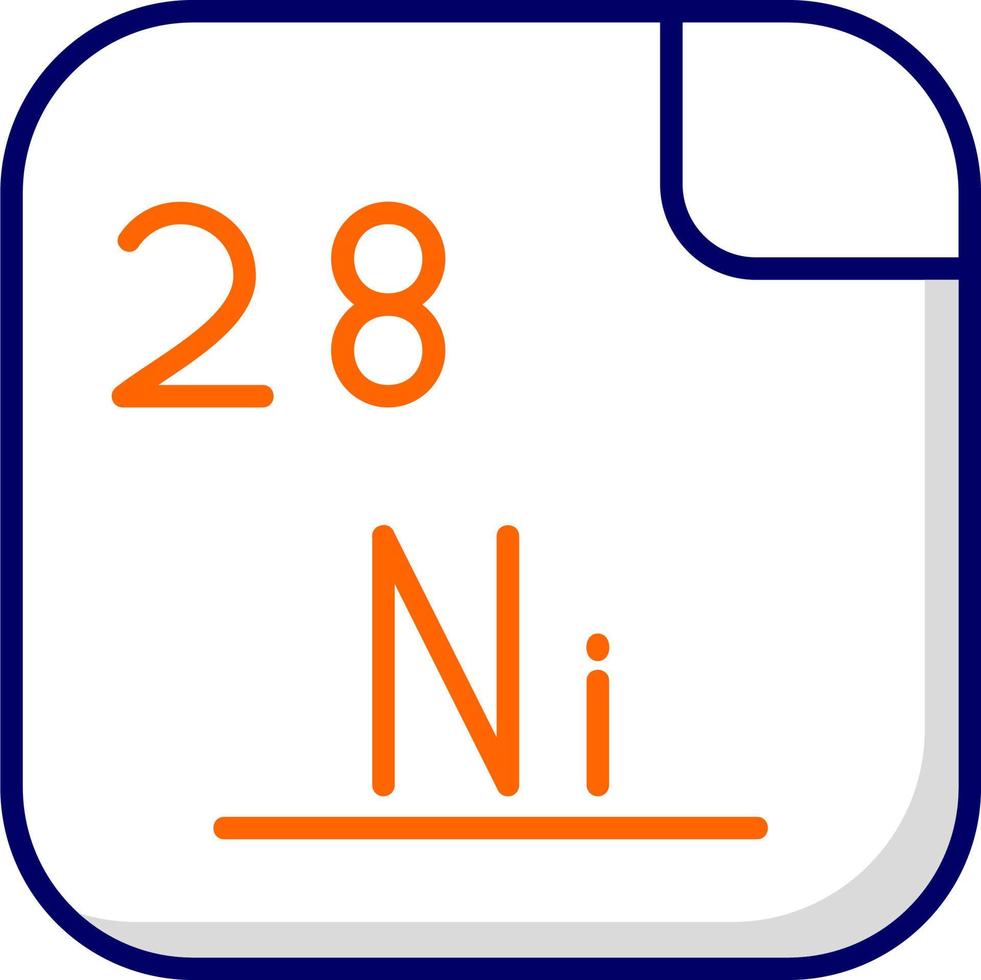 nickel vecteur icône