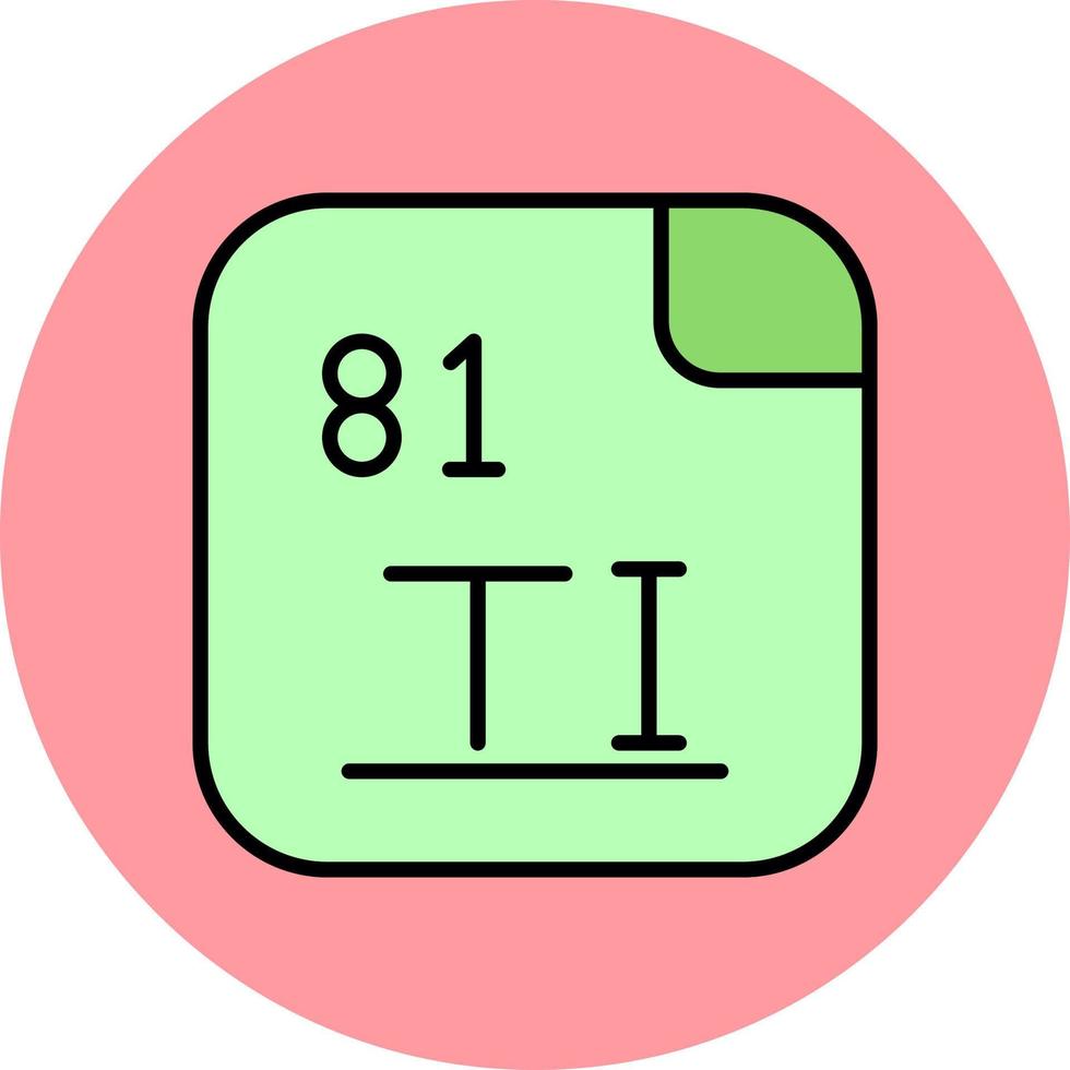 thallium vecteur icône