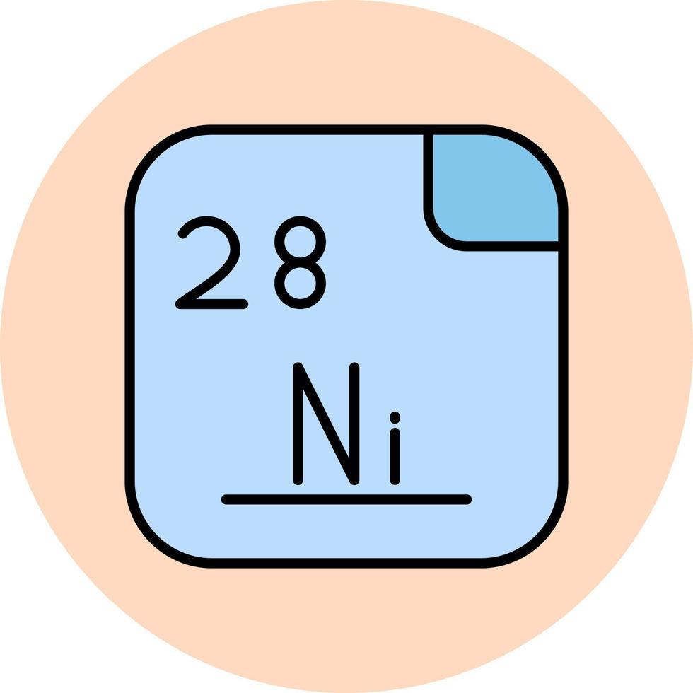 nickel vecteur icône