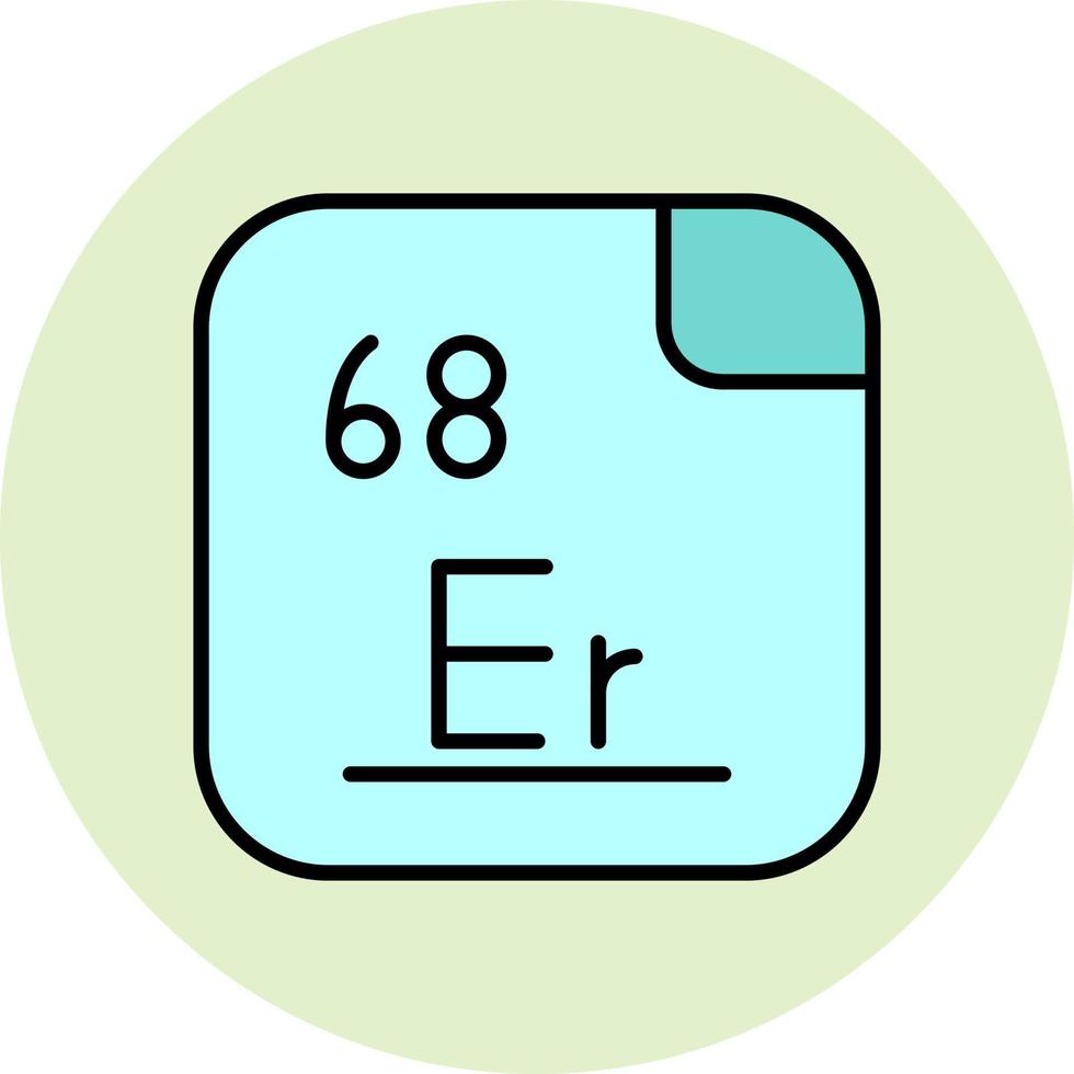 erbium vecteur icône