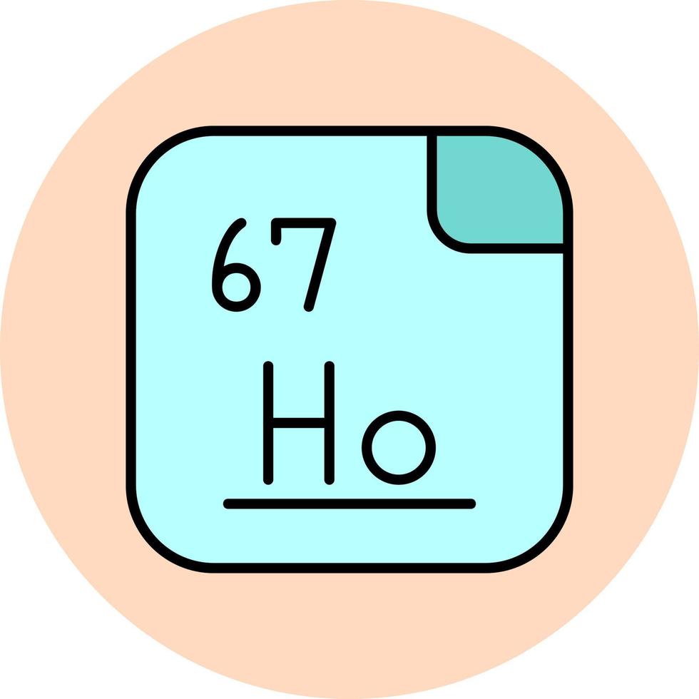 holmium vecteur icône