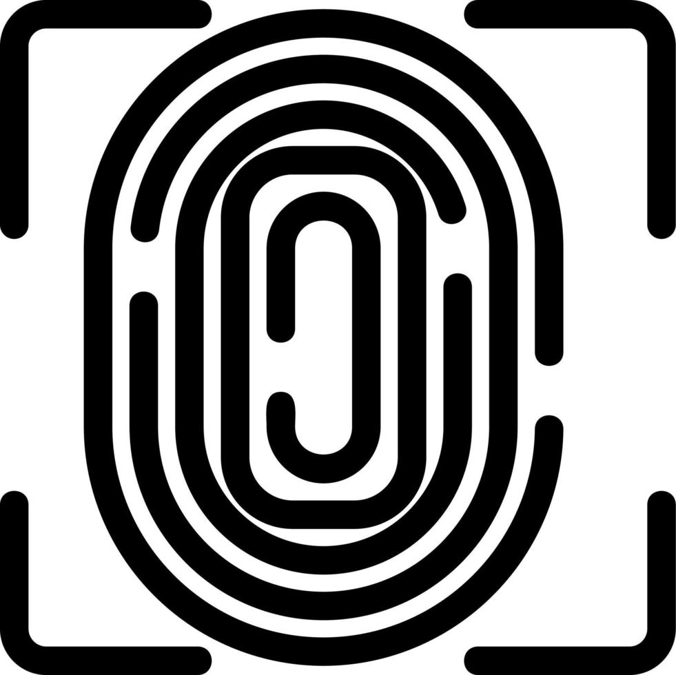 toucher l'icône de vecteur d'identification