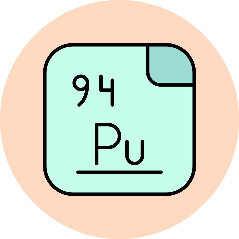 plutonium vecteur icône