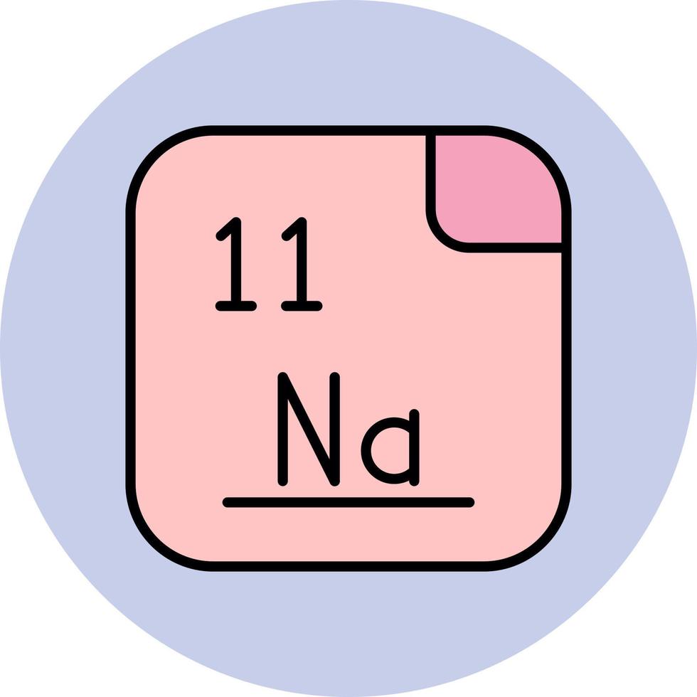 sodium vecteur icône