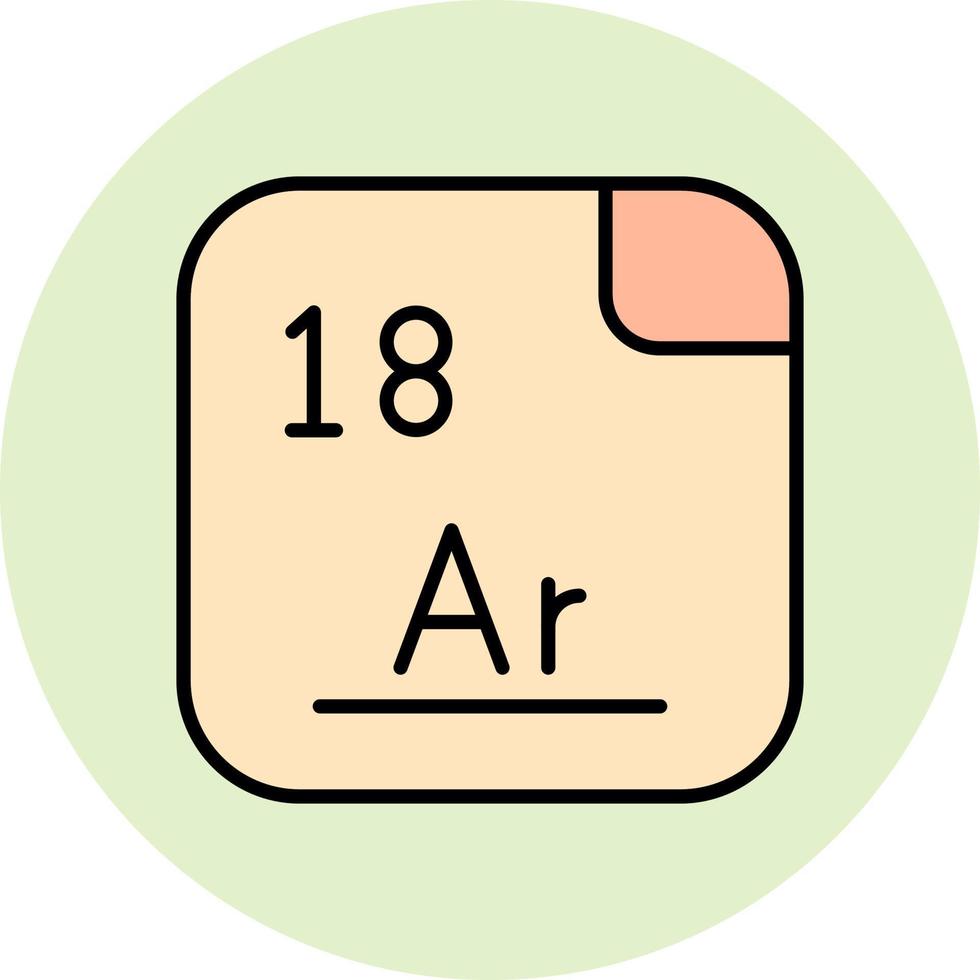 argon vecteur icône