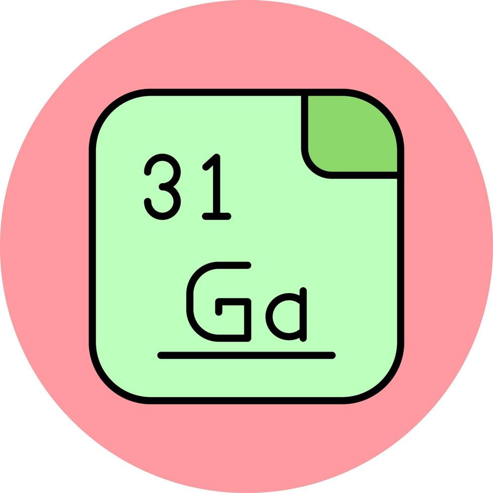 gallium vecteur icône