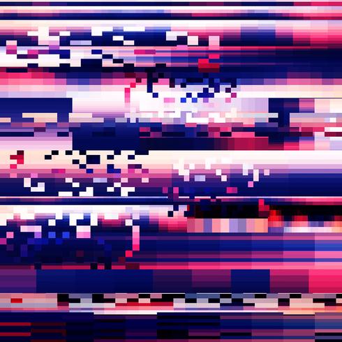 Abstrait avec effet glitch vecteur