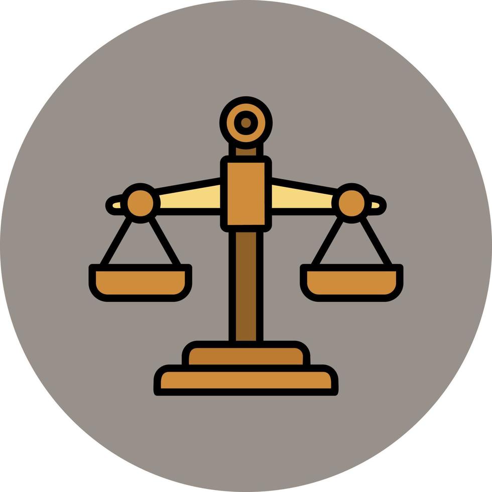 icône de vecteur d'échelle de loi