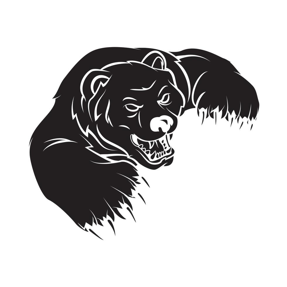 ours noir vecteur illustration