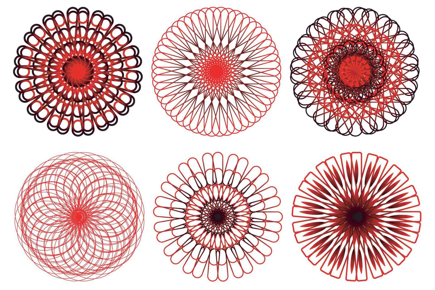 mandala style vecteur formes collection gratuit vecteur