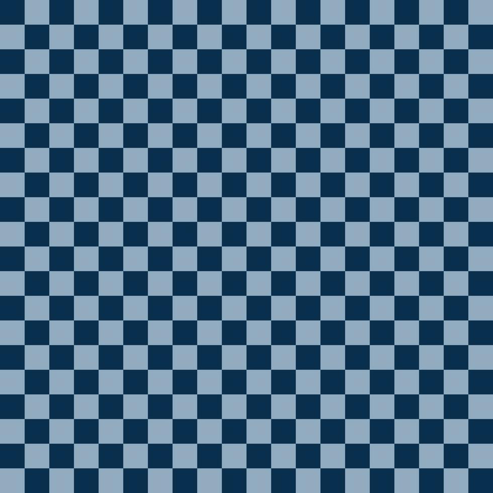 mignonne modèle géométrique mignonne bleu style. carré table modèle foncé bleu pastel Couleur échecs la grille Contexte. abstrait, vecteur, illustration.texture, vêtements, emballage, décoration, tapis, papier peint. vecteur