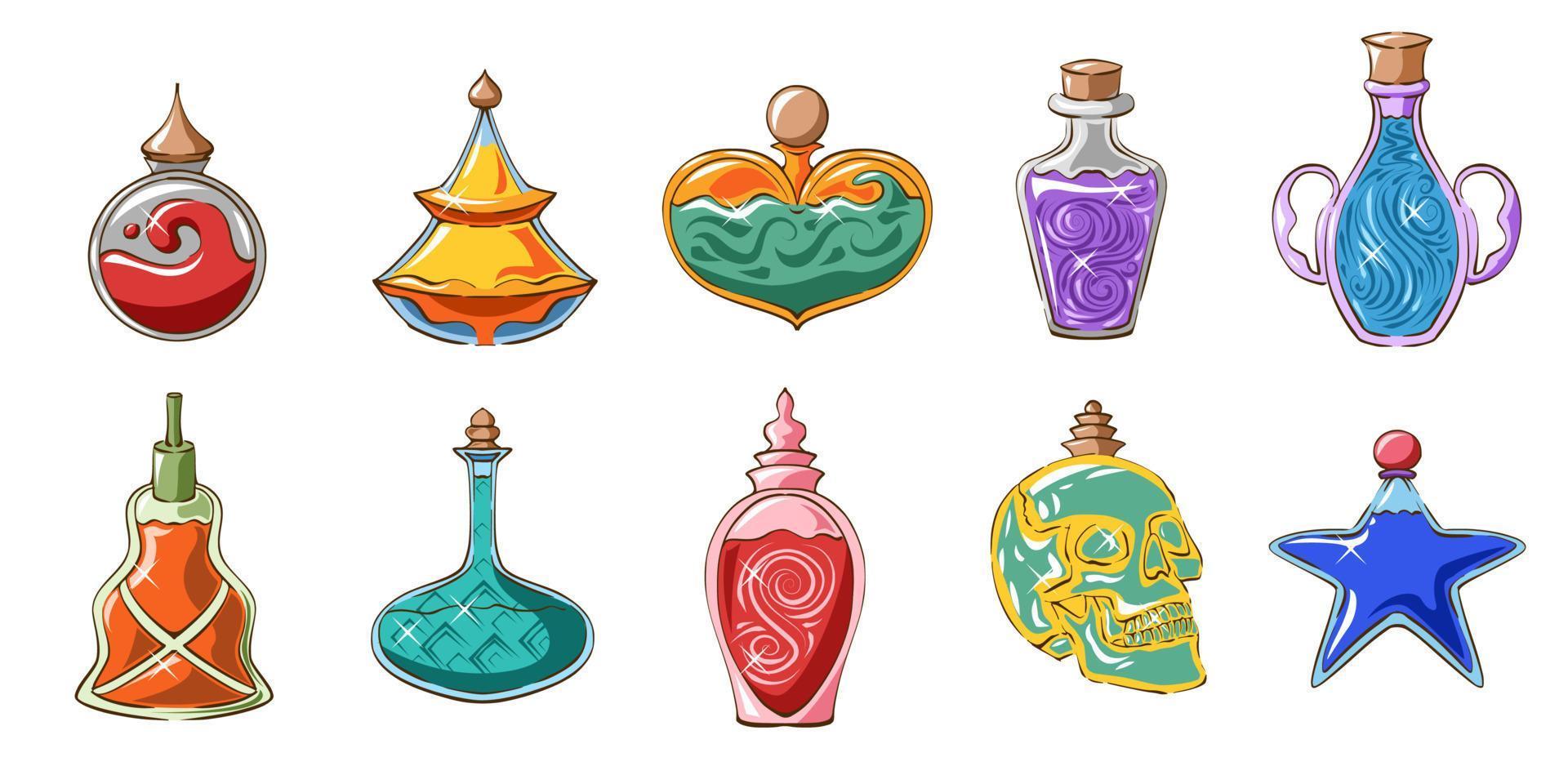 potion vecteur ensemble collection graphique clipart conception