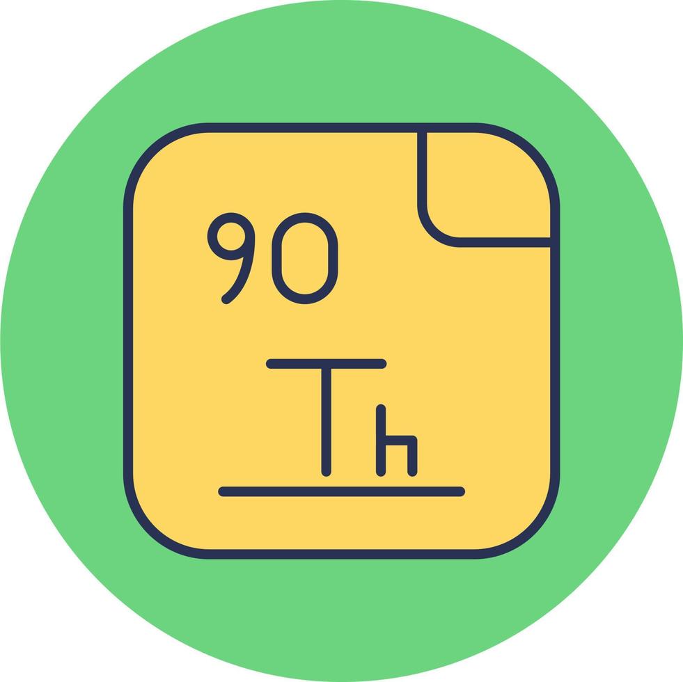 thorium vecteur icône