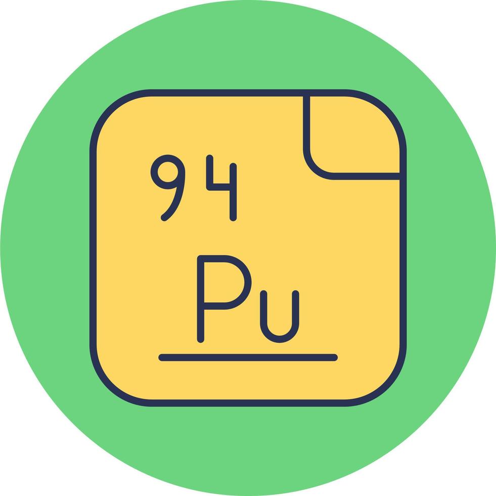 plutonium vecteur icône