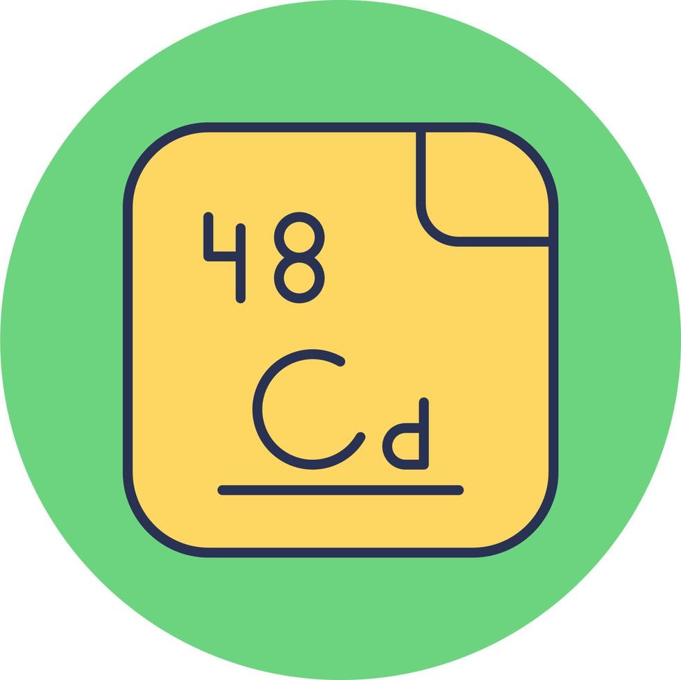 cadmium vecteur icône