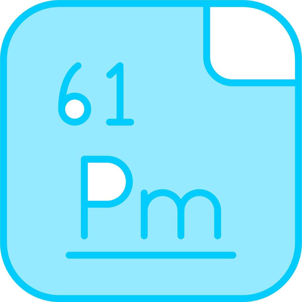 prométhium vecteur icône