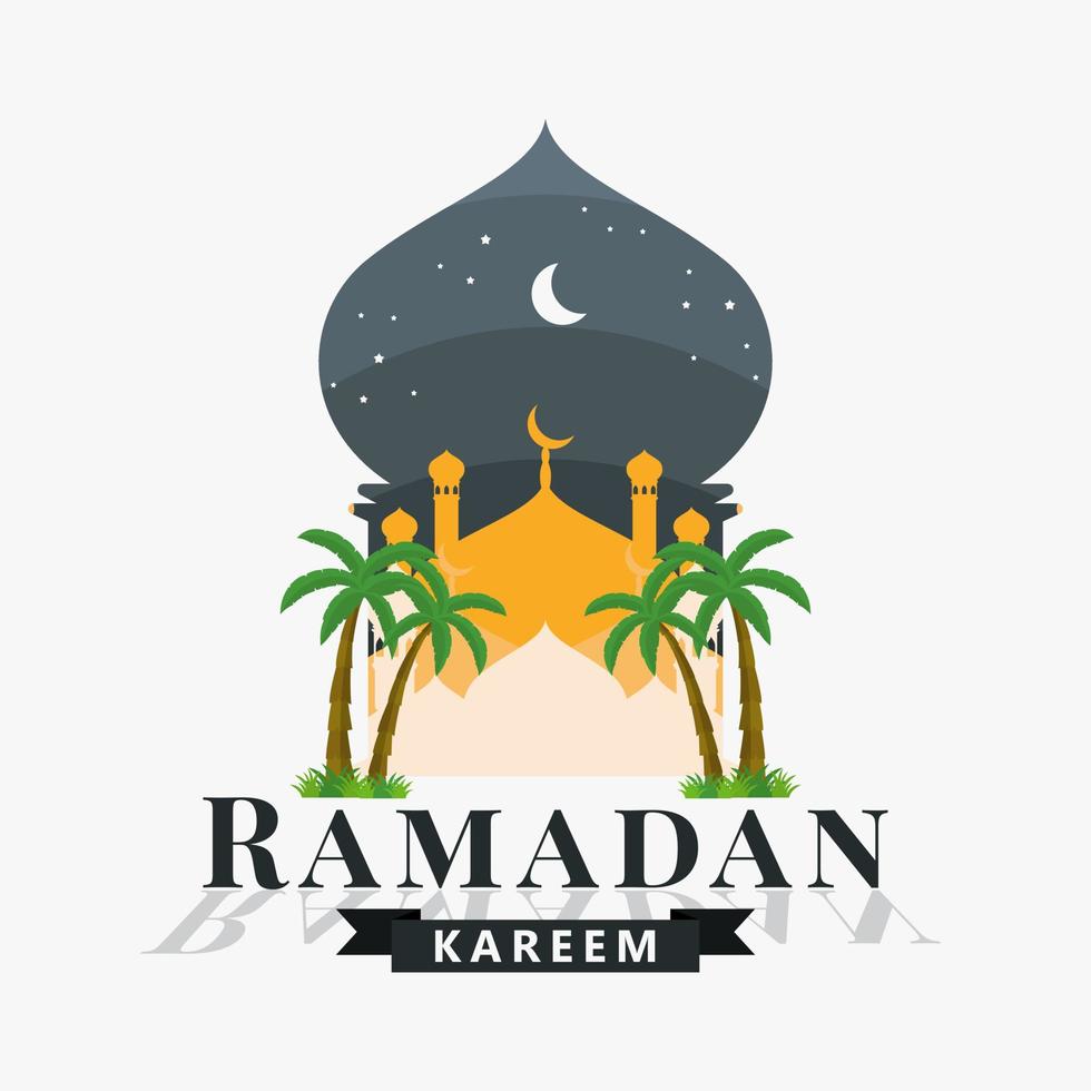 Ramadan kareem logo vecteur