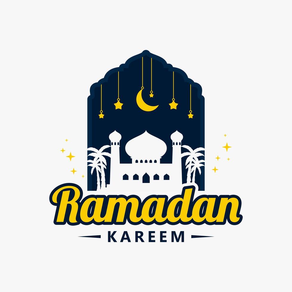 Ramadan kareem logo vecteur conception