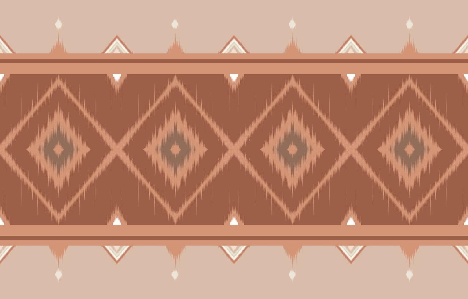 Abstrait horizontal ethnique oriental motif ikat design traditionnel vecteur