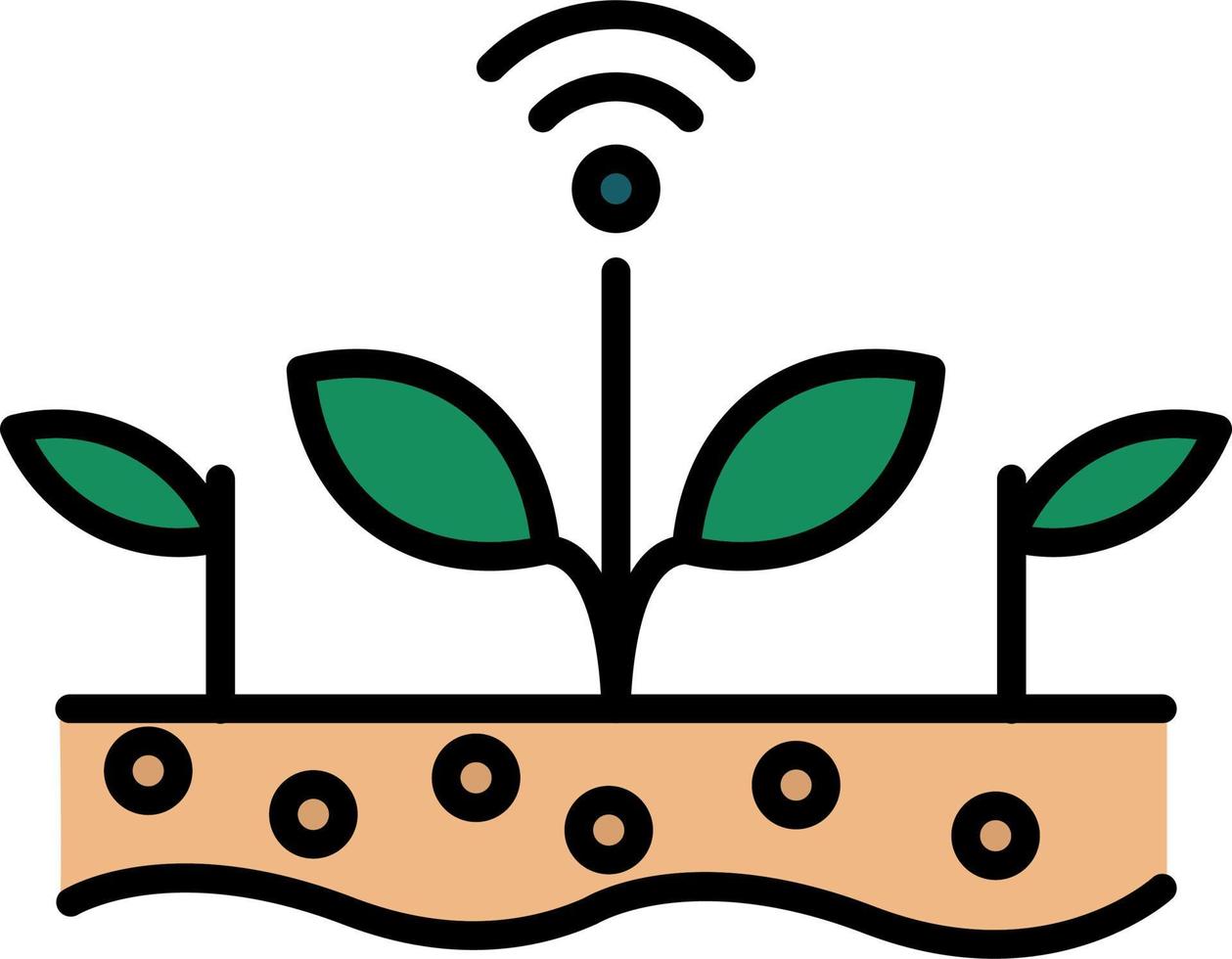 icône de vecteur de ferme intelligente