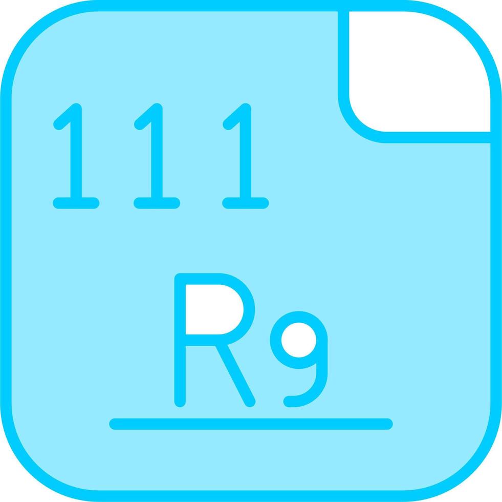 roentgenium vecteur icône