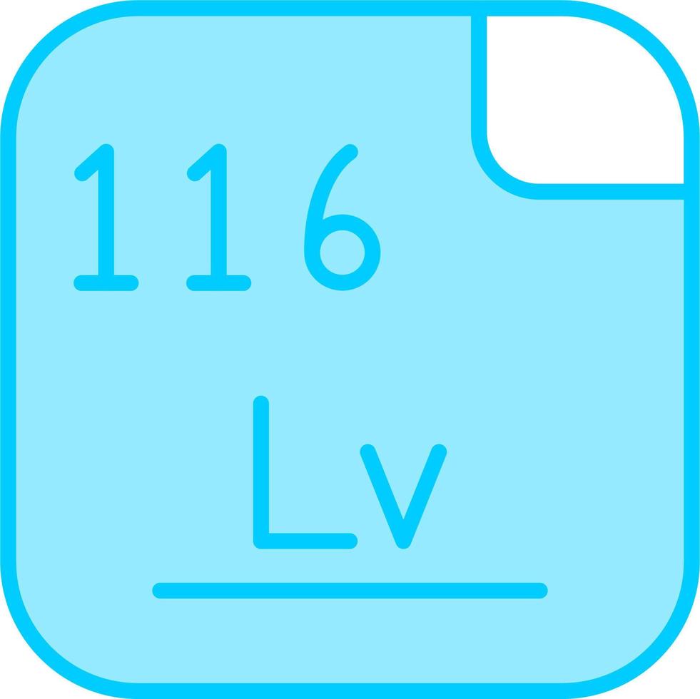 livermorium vecteur icône