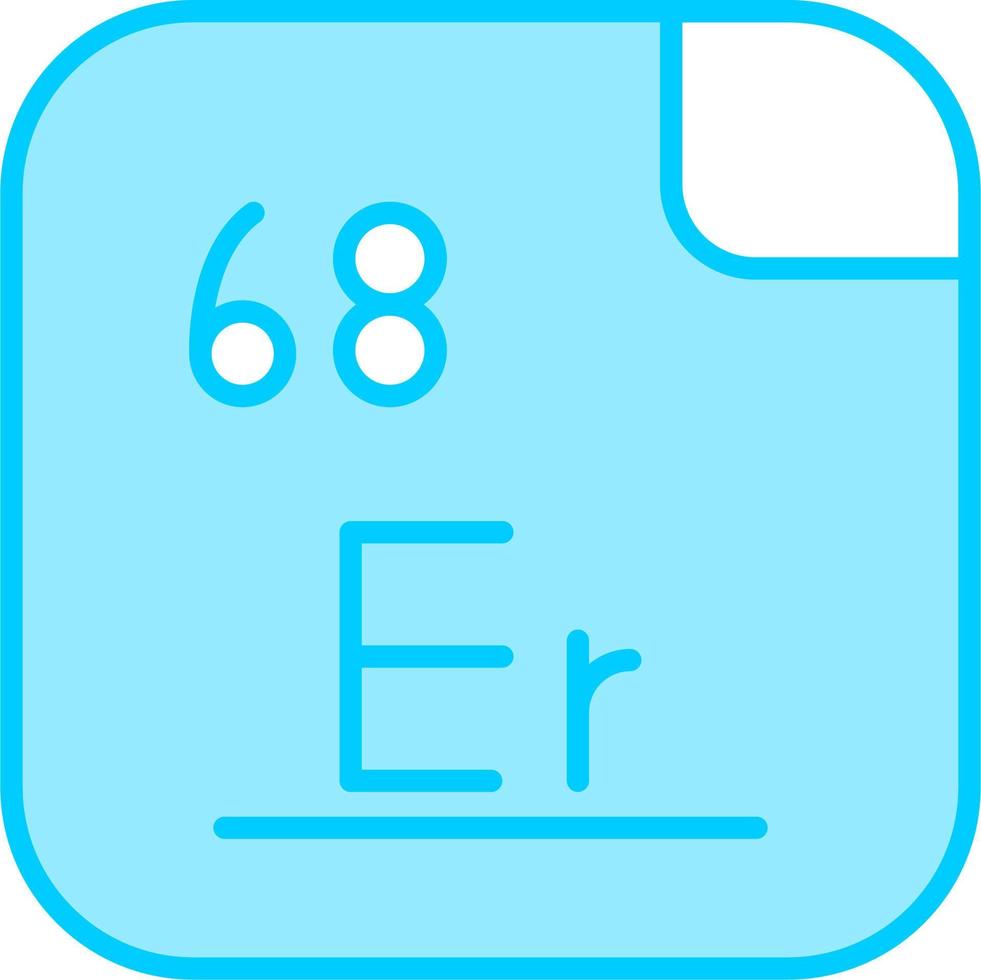 erbium vecteur icône