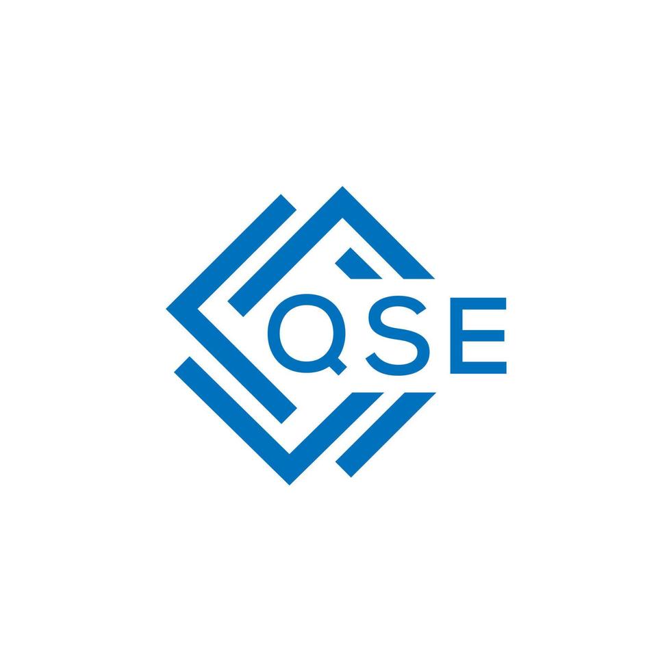 qse lettre logo conception sur blanc Contexte. qse Créatif cercle lettre logo concept. qse lettre conception. vecteur