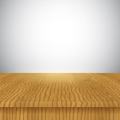 Fond d'affichage de table en bois vecteur