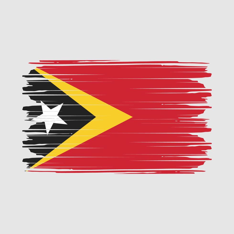 vecteur de drapeau du timor oriental